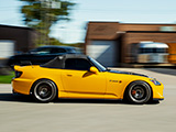 Yellow S2000 on the Road