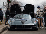 Front of Grey Pagani Huayra in Hinsdale