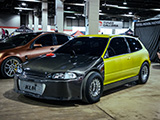 AWD Honda Civic with Carbon Fiber Front