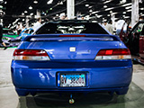 Tail Lights of Blue Honda Prelude