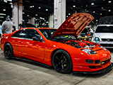 Red Nissan 300ZX with Twin Turbo