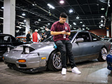 David and his S13 240SX at Tuner Galleria