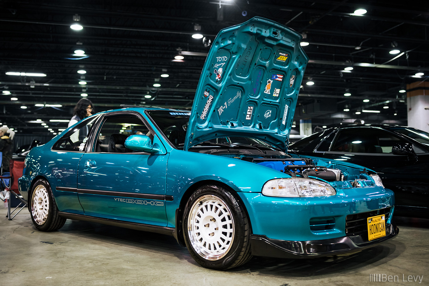 Clean K-Swapped Civic Coupe in Teal