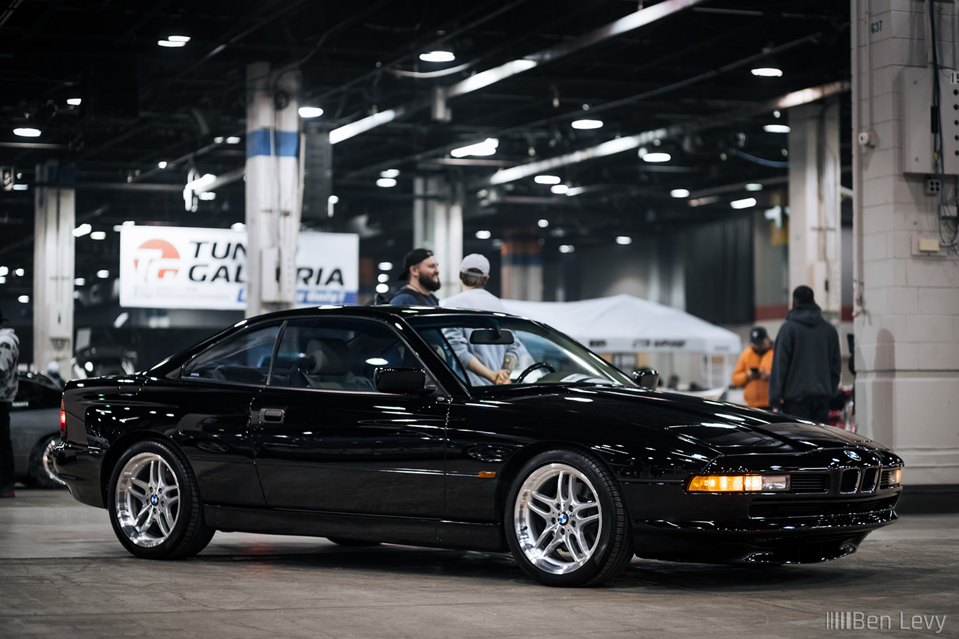 Black BMW E31 8 Series Coupe at Tuner Galleria