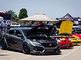 Grey FK8 Civic Type R at USDM Super Meet