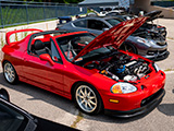 Turbo Honda del Sol at USDM Super Meet