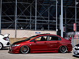 Burnt Orange FA Honda Civic at Honda Car Show in Joliet