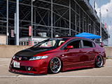 Burnt Orange Honda Civic Sedan at USDM Super Meet