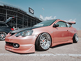 Rose Gold Acura RSX at Chicago USDM Super Meet