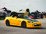 Dent Chief in the Yellow Honda S2000 CR