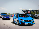 Boost Blue Civic Type-R at Route 66 Raceway