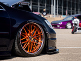 Weds Wheel on Bagged Acura RL