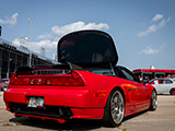 Rear Quarter of Red Acura NSX