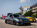 Grey Honda Accord Coupe at USDM Super Meet