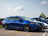 Blue Acura TSX Wagon on Rohana RFX2 Wheels