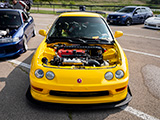 Hood Removed to Show Off K24 Engine in DC2 Acura Integra
