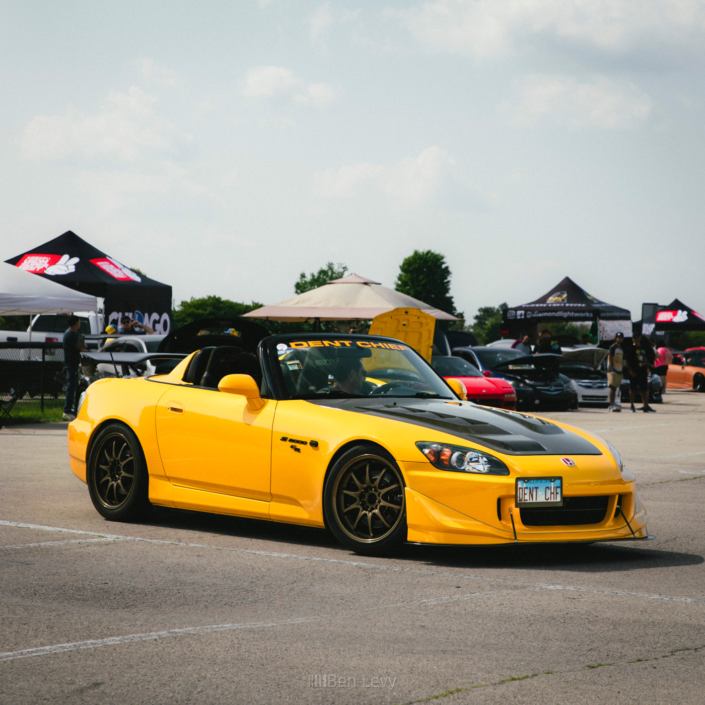 Dent Chief in the Yellow Honda S2000 CR