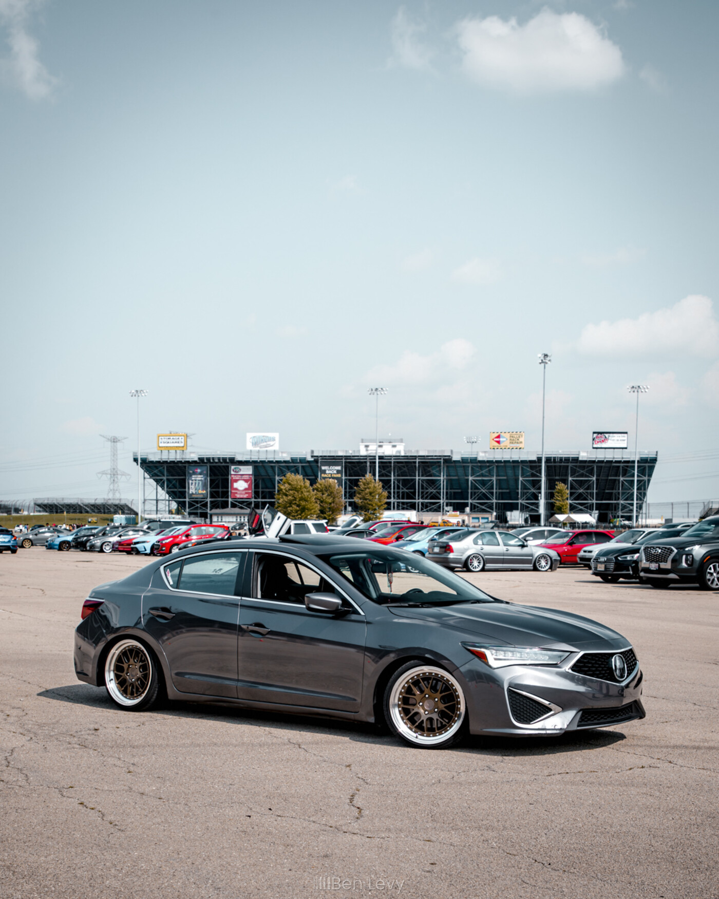Grey Acura ILX with Bronze Wheels