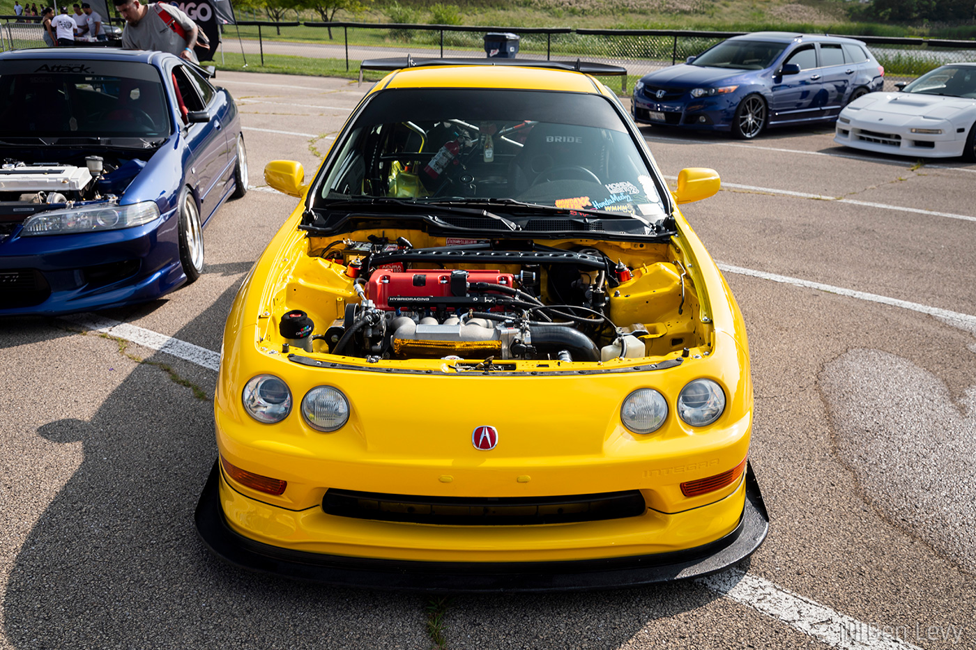 Hood Removed to Show Off K24 Engine in DC2 Acura Integra