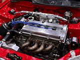 B-Series Engine with Polished Valve Cover