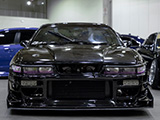 Silvia Front on Black S13