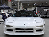 White Acura NSX with LED Turn Signals