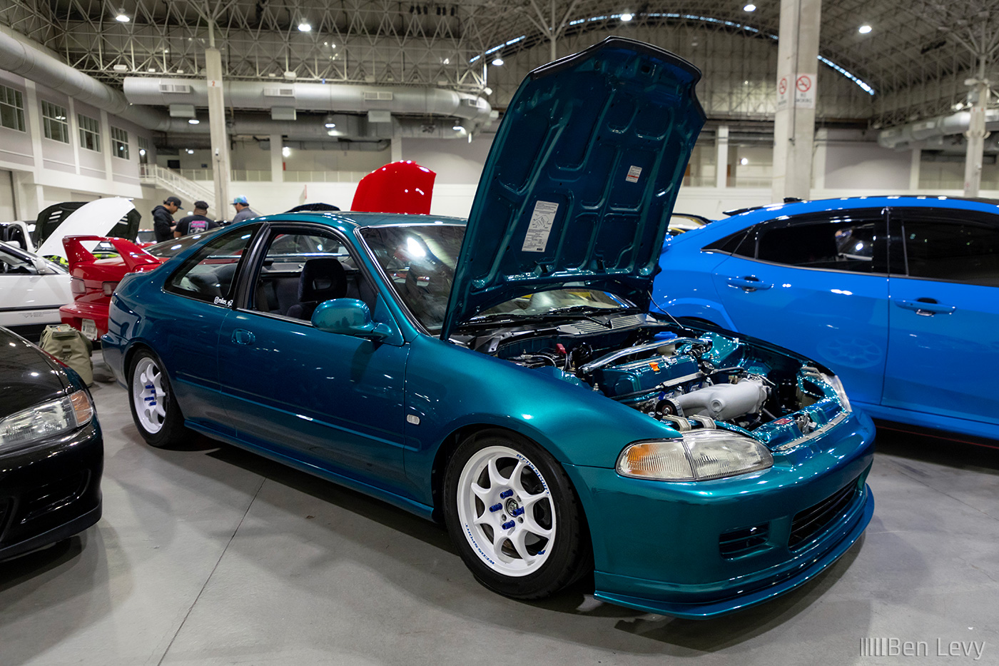 Teal Honda Civic Coupe at Wekfest Chicago