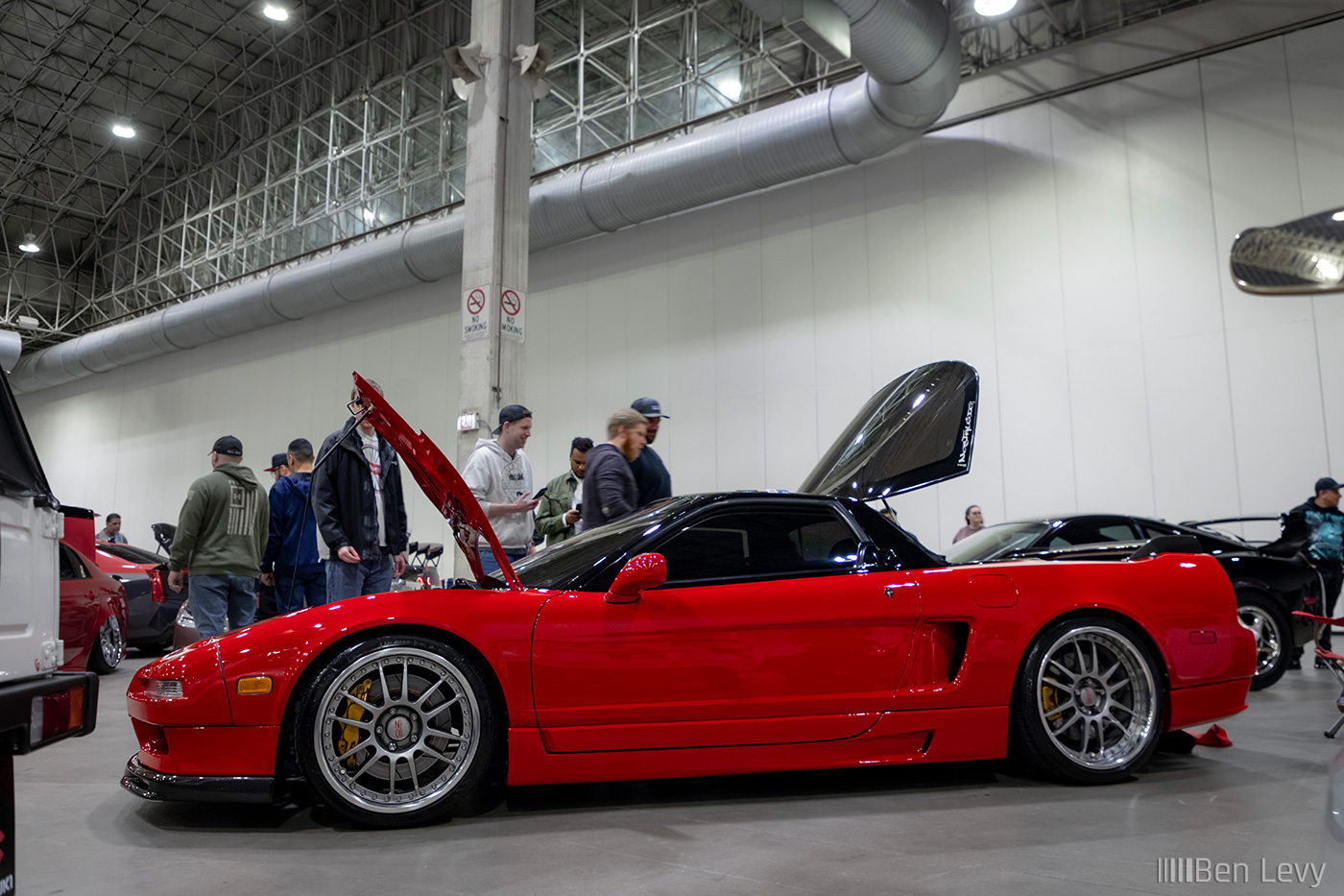 Red Acura NSX on OZ Racing Wheels