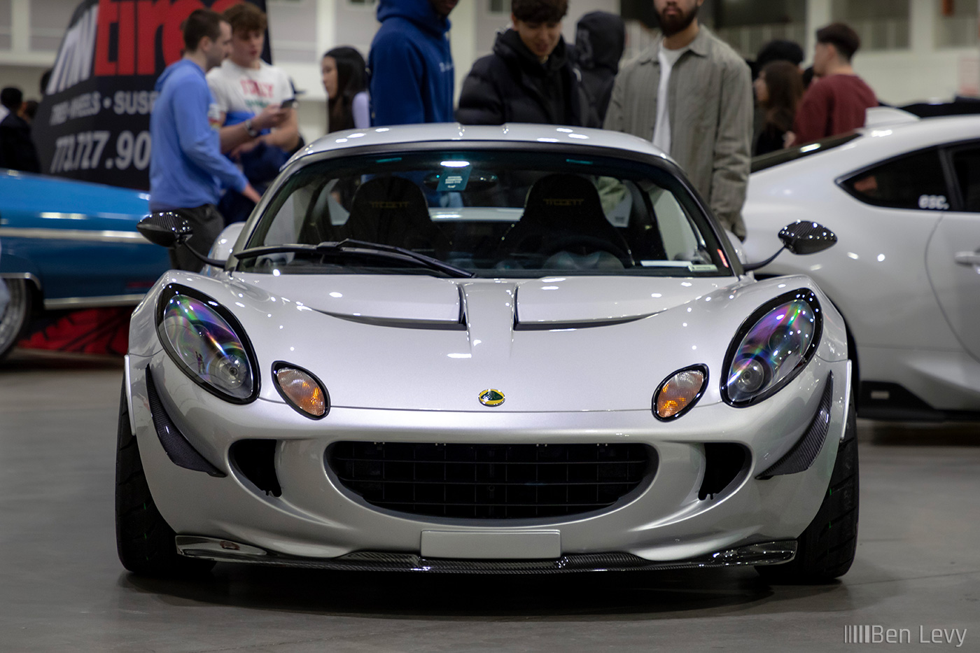 Front of Silver Lotus Elise