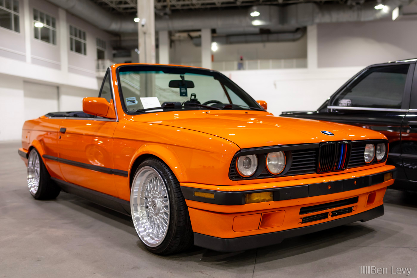 Orange BMW E30 Convertible at Wekfest