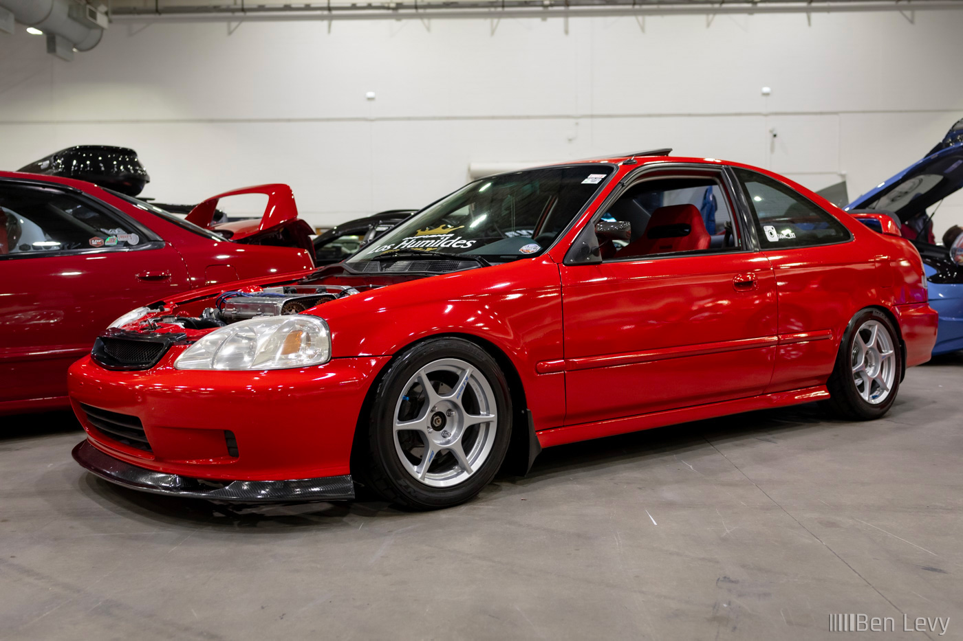 Red Honda Civic coupe at Wekfest Chicago