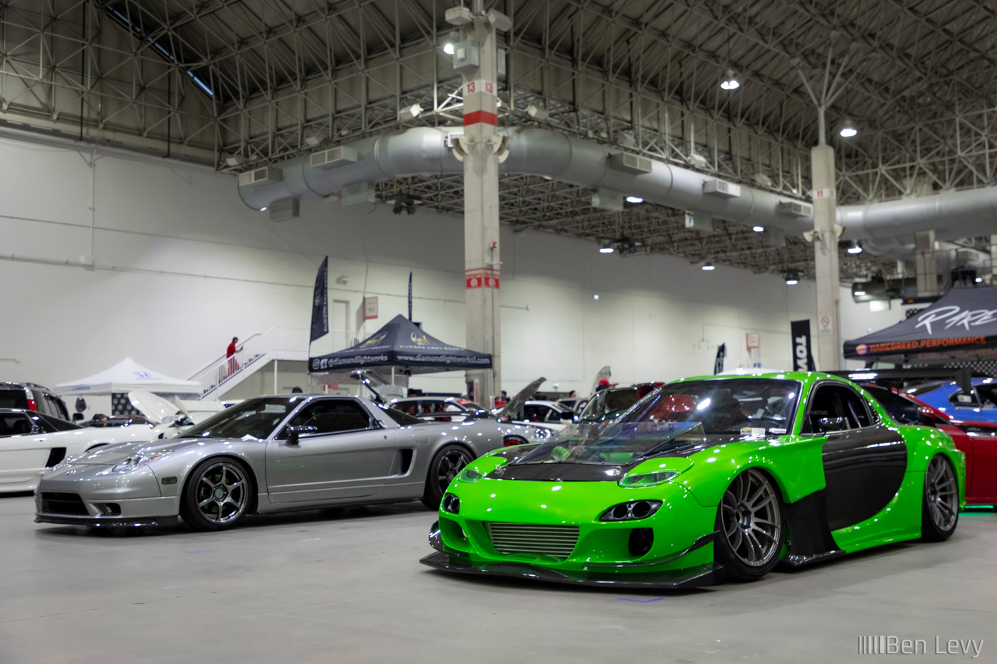 Acura NSX and Mazda RX-7 at Wekfest Chicago