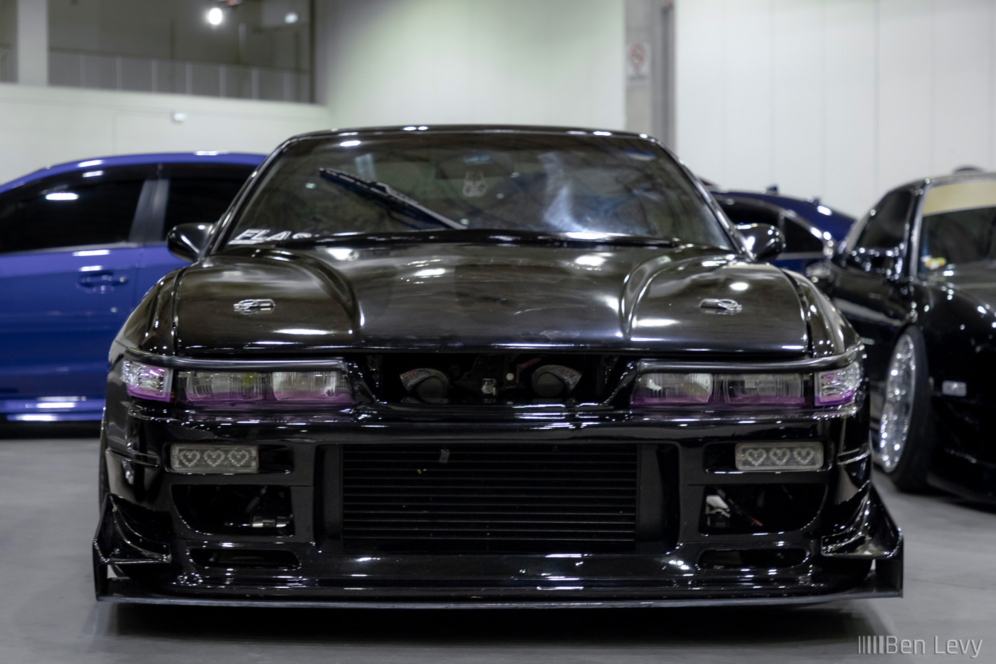 Silvia Front on Black S13