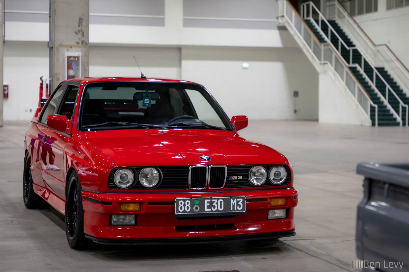 Red E30 BMW M3 at Wekfest in Chicago