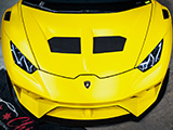 Yellow Wrap on Libertywalk Lamborghini Huracan LP610-4