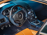 Carbon Fiber Steering Wheel in Blue Aston Martin Vantage