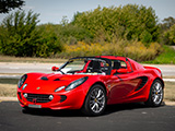 Red Lotus Elise at the British Car Festival in 2024