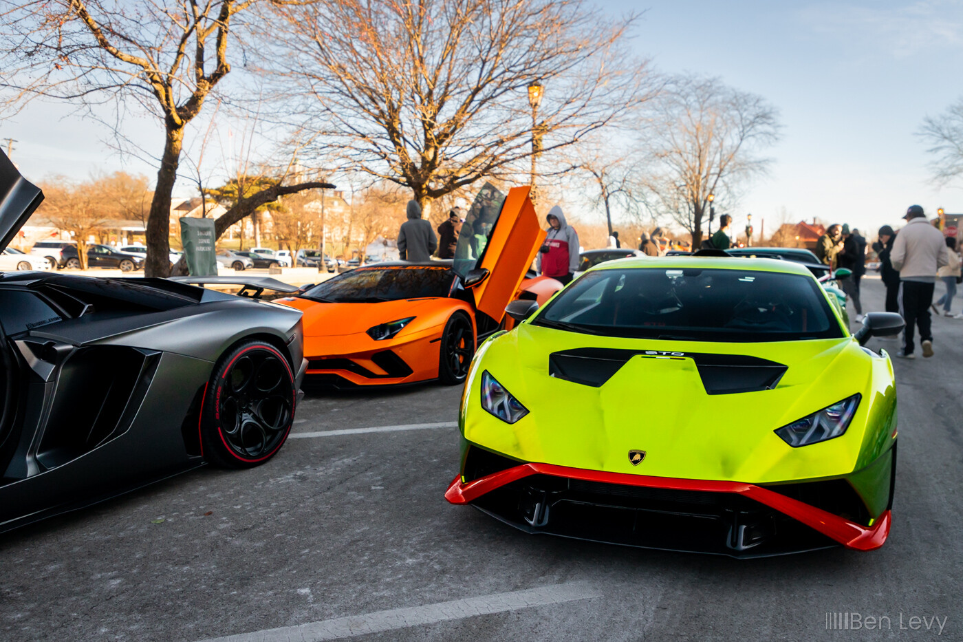 Lamborghinis in the Street in Hinsdale, IL