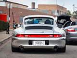 Rear of Silver Porsche 993 Carrera 4S