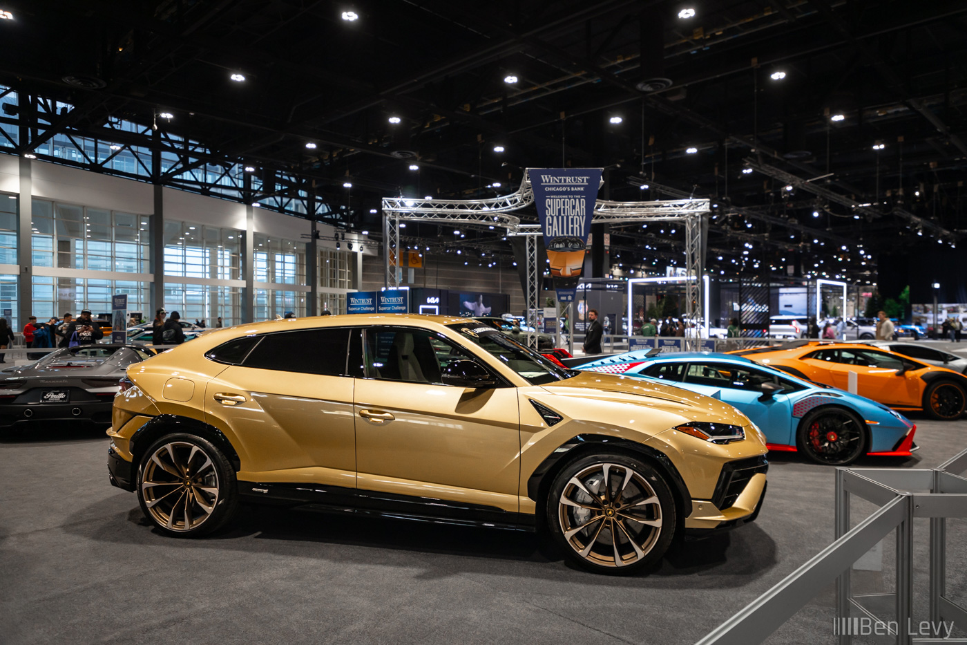 Gold Lamborghini Urus S