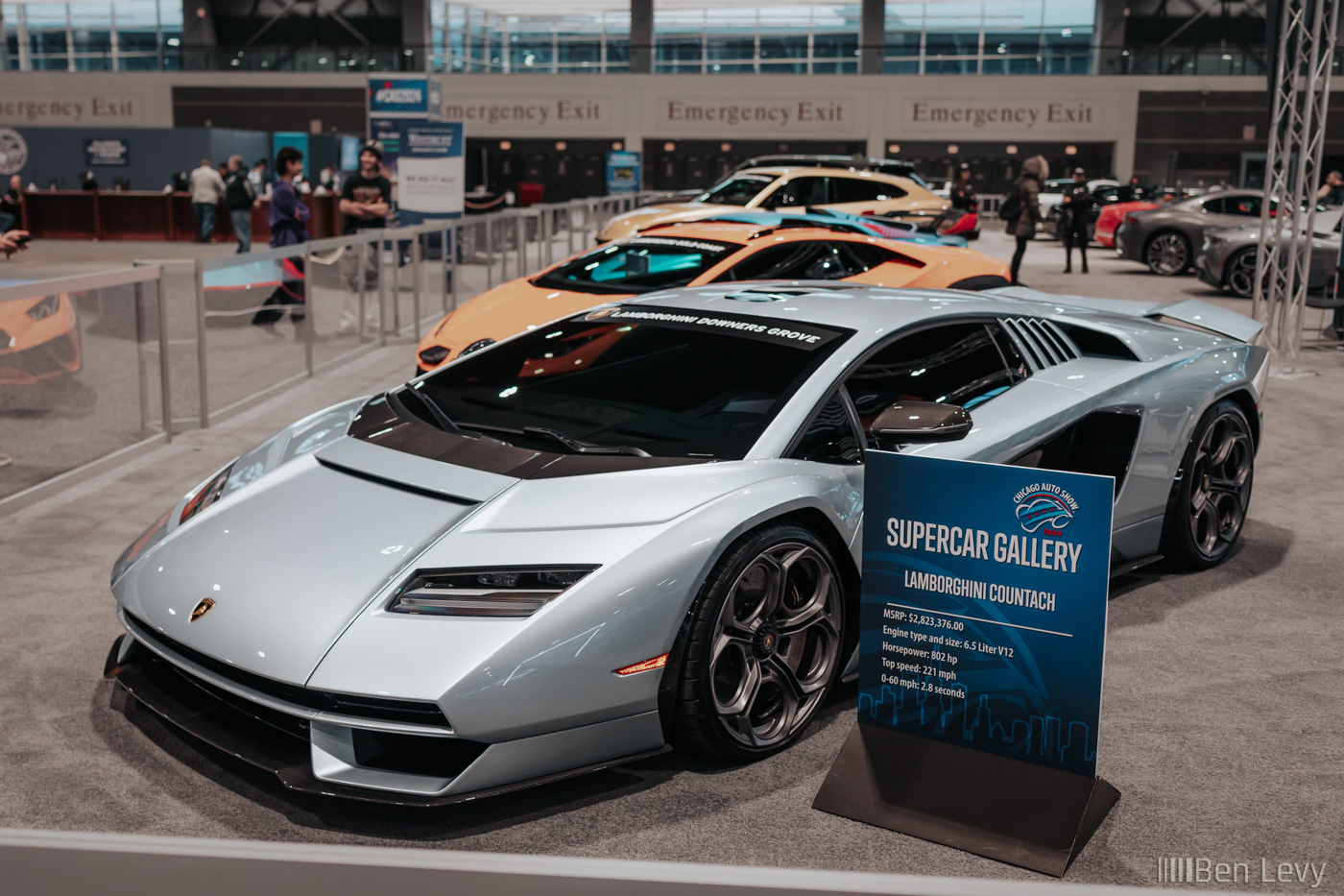 Silver Lamborghini Countach in the Supercar Gallery