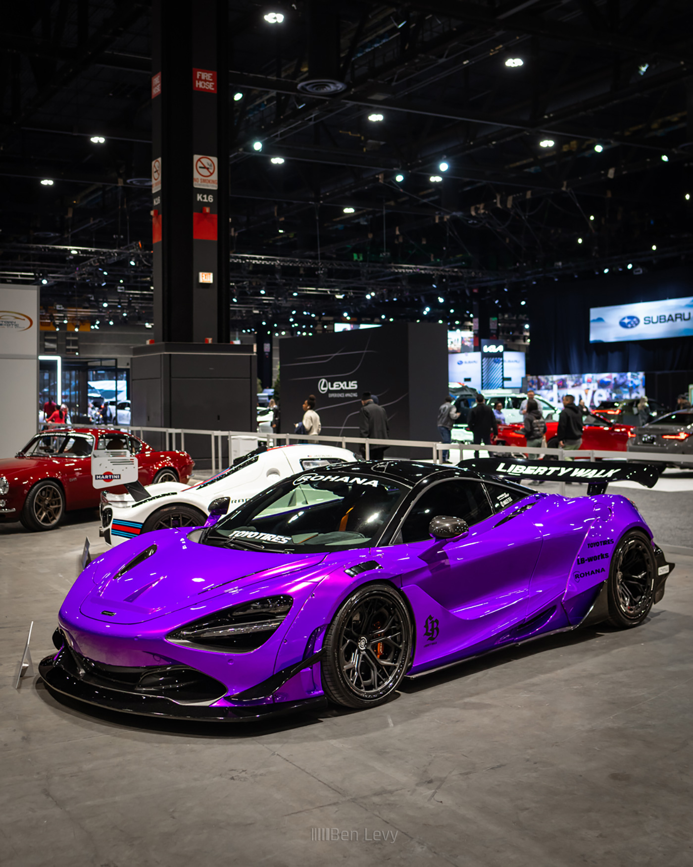 Purple Wrap on LB Works McLaren 720s