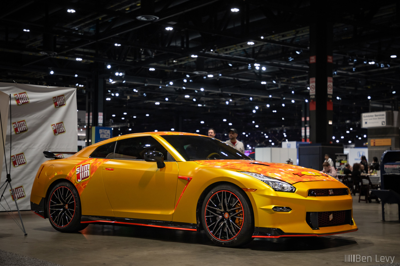 Nissan GT-R with Orange Slim Jim Wrap
