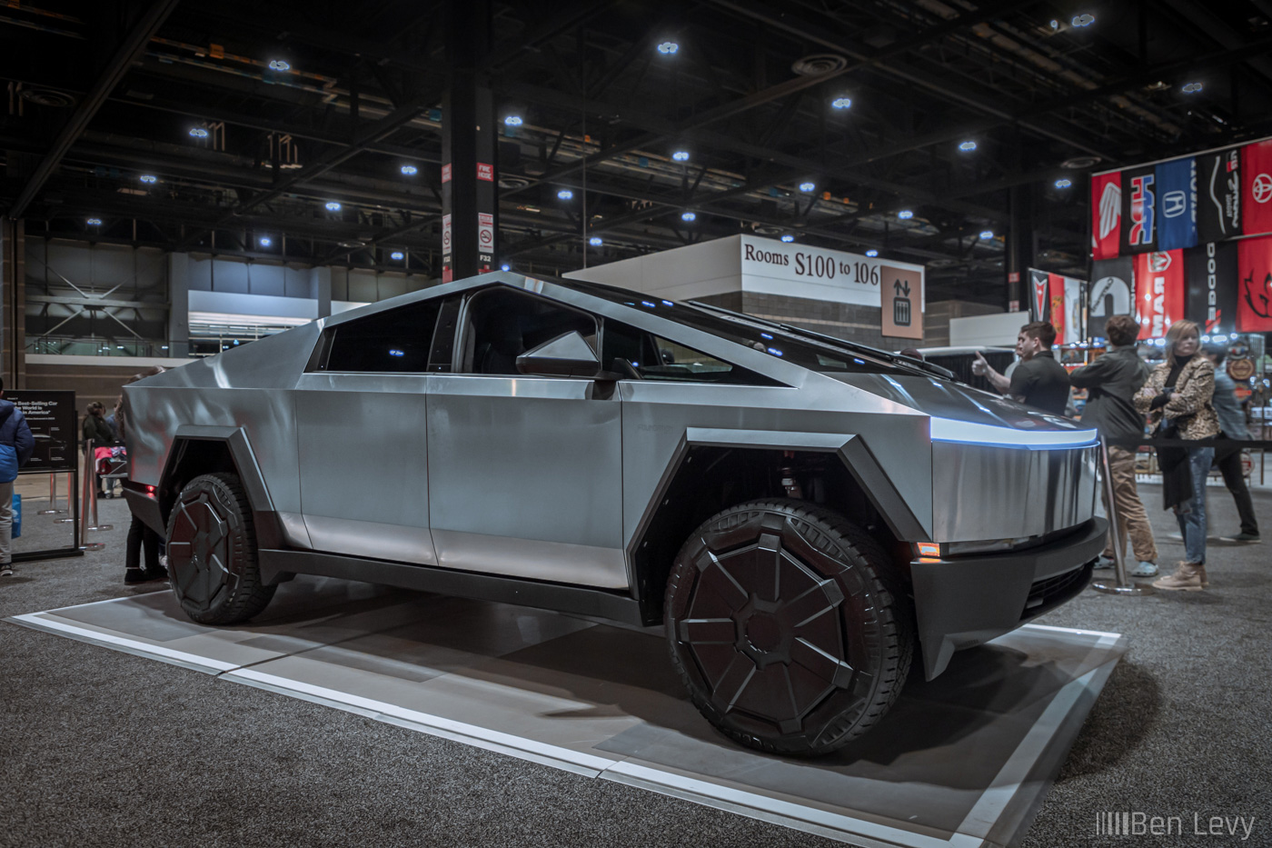 Tesla Cybertruck at the 2024 Chicago Auto Show