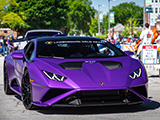 Purple Lamborghini Huracan from Lamborghini Gold Coast