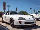 White Toyota Supra with Targa Top