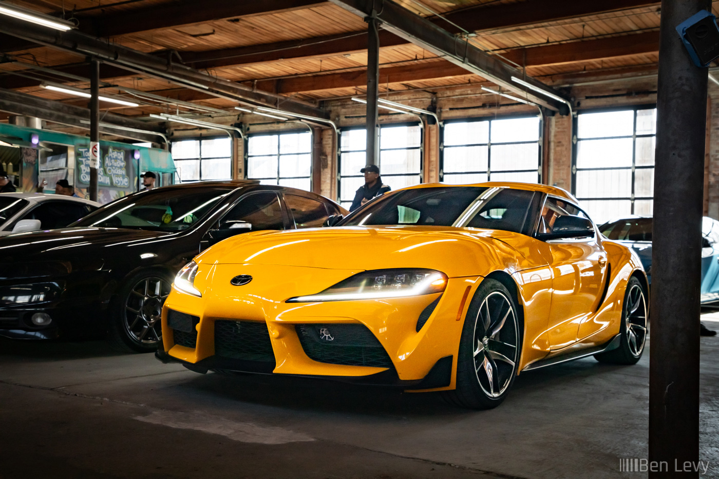 Yellow Mk5 Toyota Supra at The Outfit in Chicago