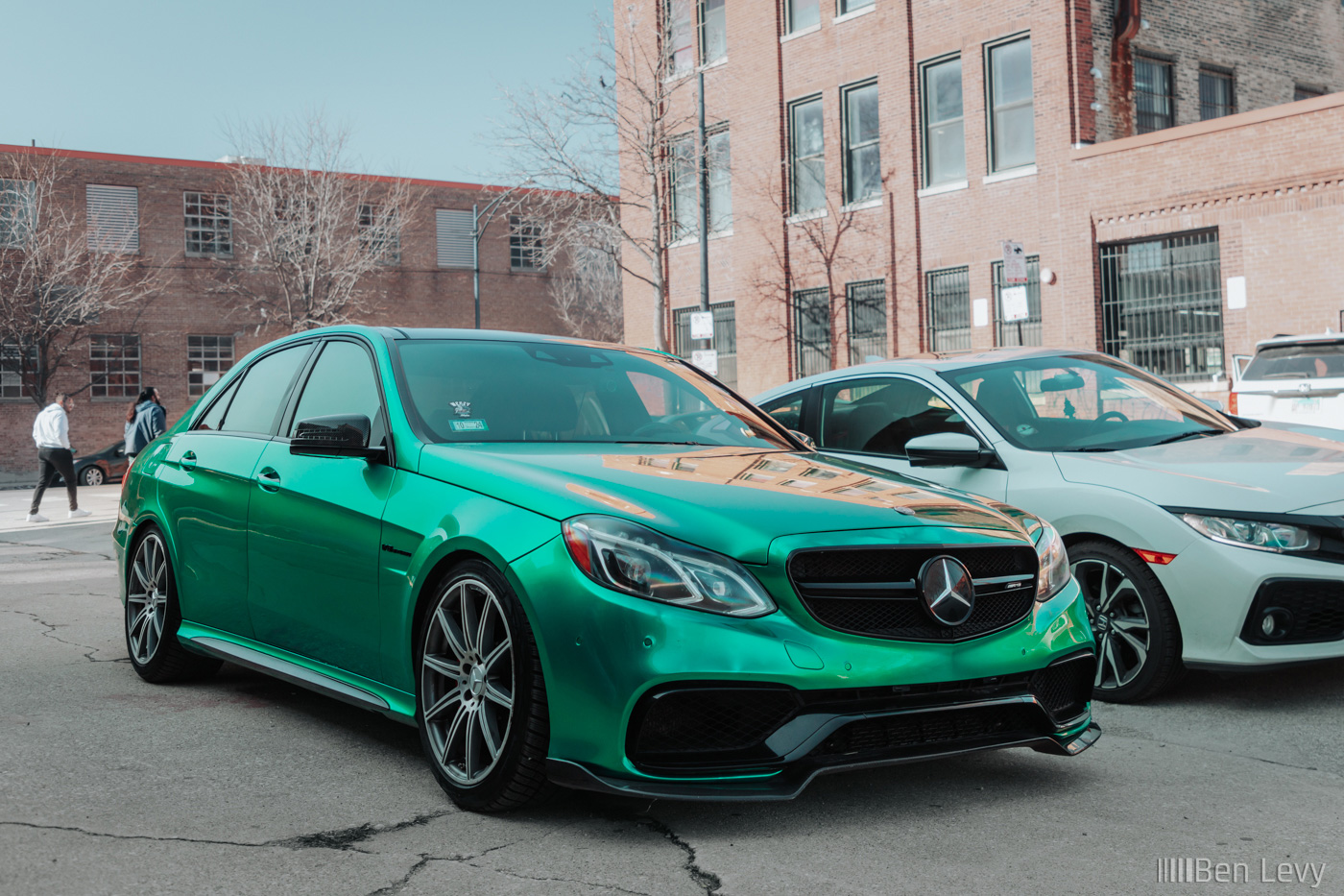 Green E63 AMG S in Chicago