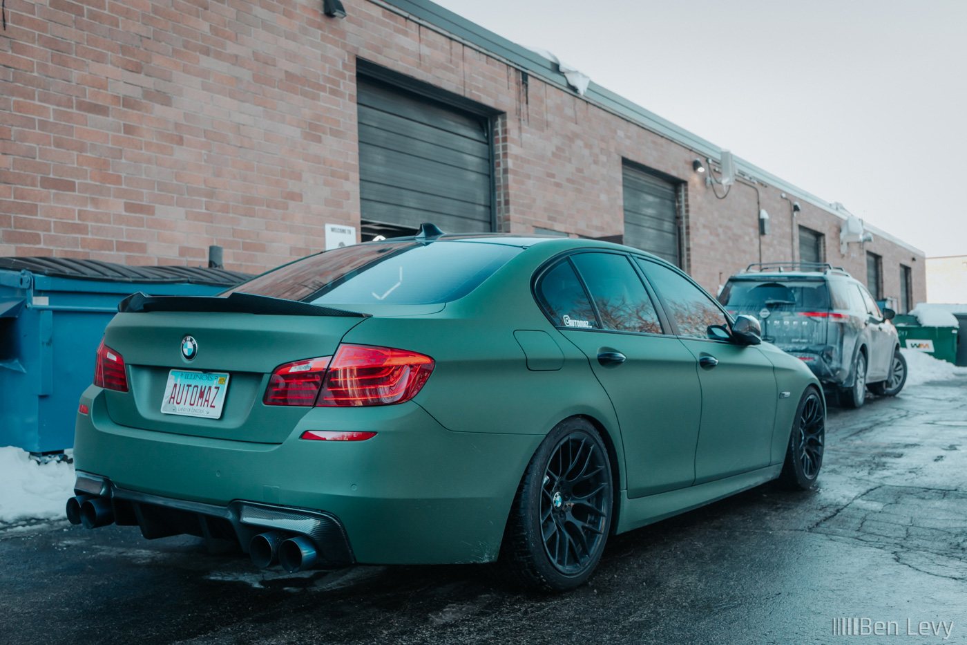 Green BMW 5 Series