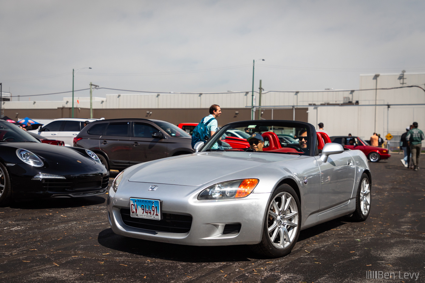 Silver Honda S2000 in Chicago